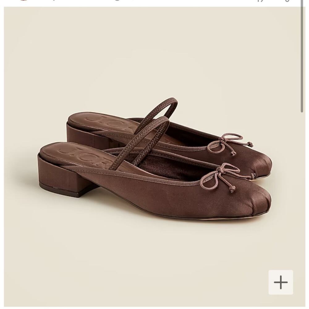 J. Crew Teagan ballet mule heels in Size 7